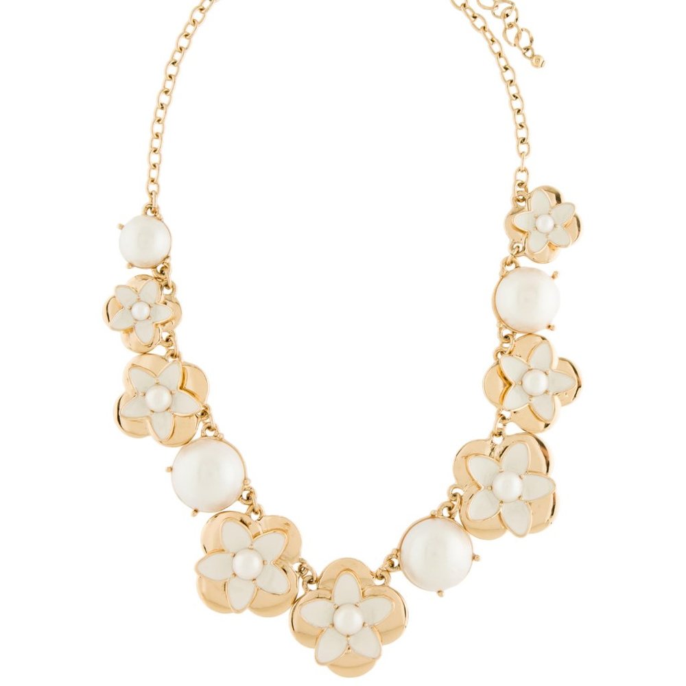 Kate Spade Faux Pearl Blossom Necklace, PRETTY!
